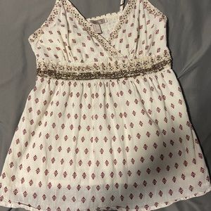 Spaghetti strap beaded top